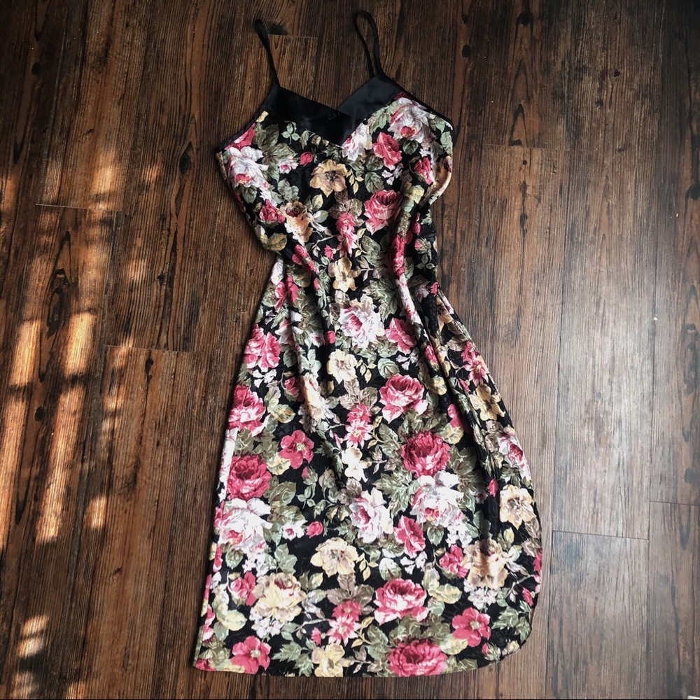 Vintage Floral Long Slip